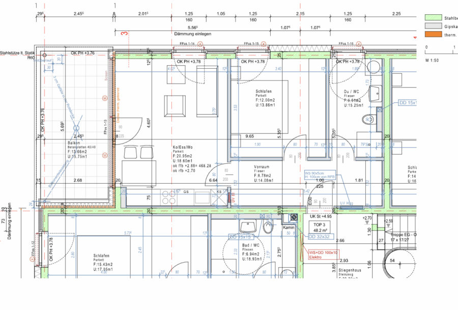 Grundriss - 2 Zimmer-Wohnung | Modern | Bludenz