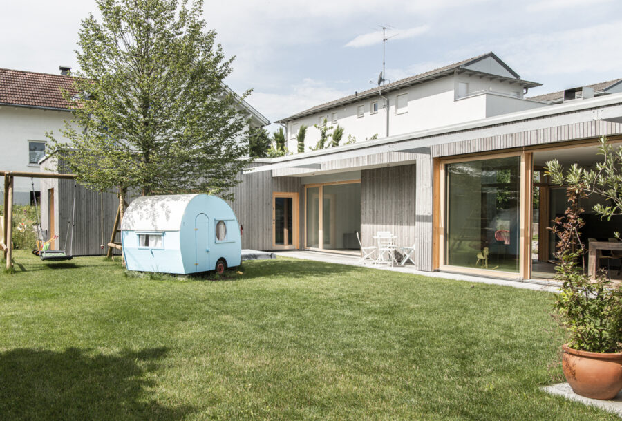 Garten mit Wohnbereich - Einfamilienhaus | Götzis | zeitlose Architektur | 161 m²