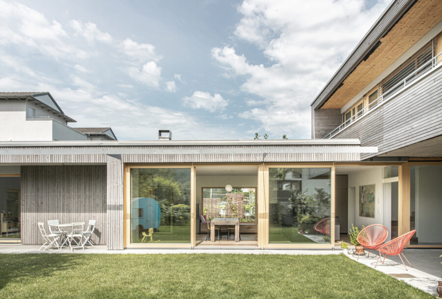 Garten mit Wohnbereich - Einfamilienhaus | Götzis | zeitlose Architektur | 161 m²