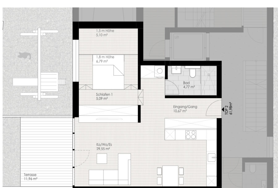 Grundriss - NEUBAU | 3 Zimmer-Wohnung | Bregenzerwald | Kauf