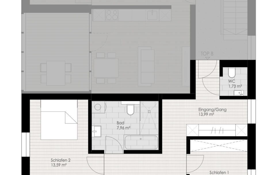 Grundriss - NEUBAU | 3 Zimmer-Wohnung | Bregenzerwald | Kauf