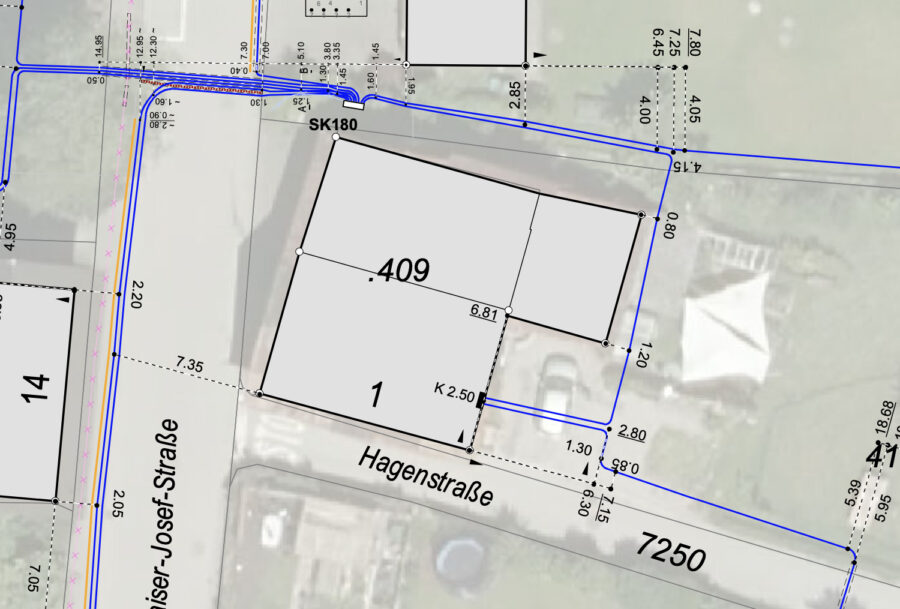 Leitungsauskunft 2 - Grundstück | Hohenems | 730 qm