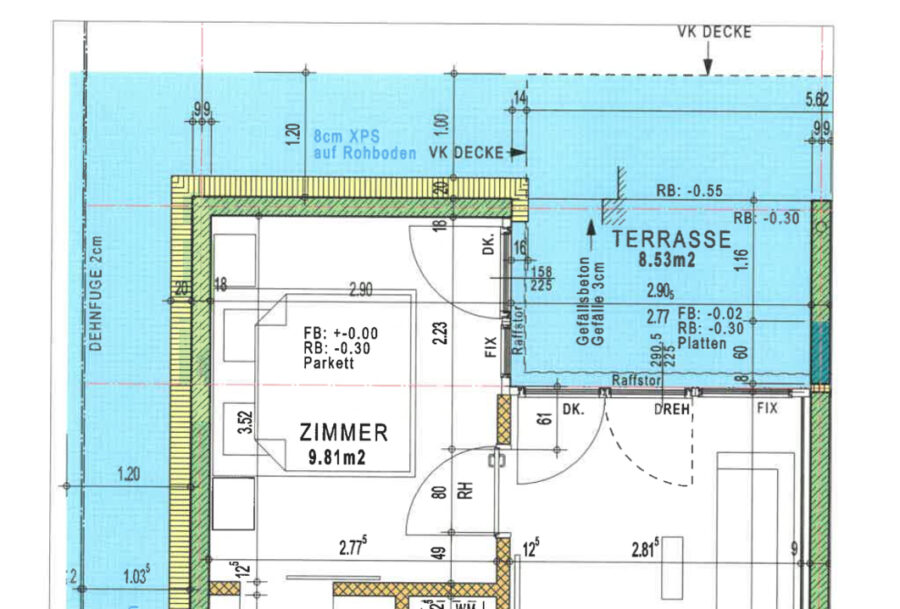 Grundrissplan - 2 Zimmer-Wohnung | Feldkirch | Garten