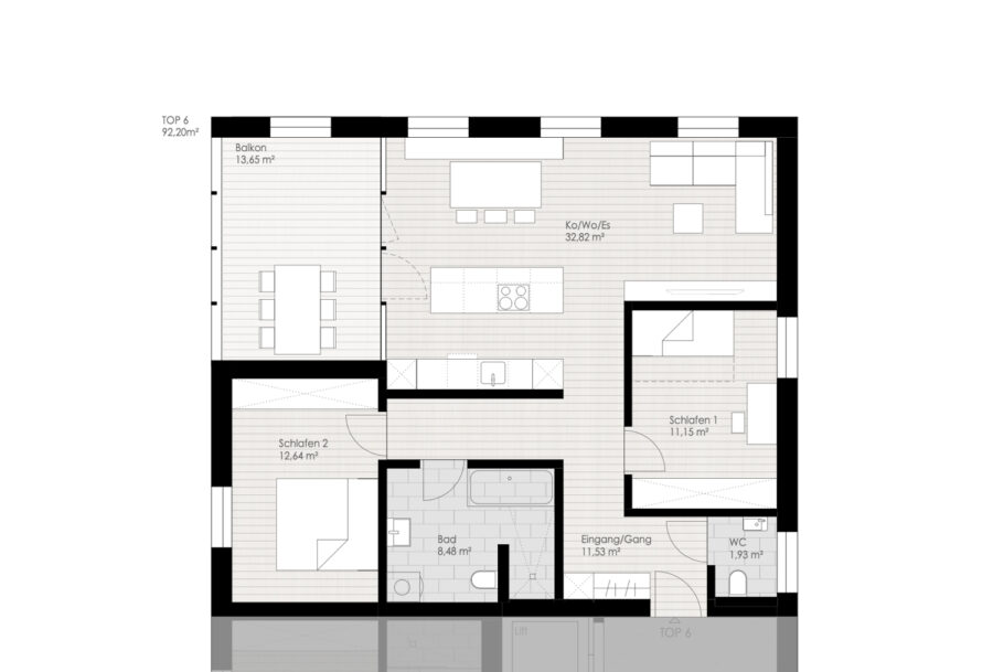 Grundriss - NEUBAU | 3 Zimmer-Wohnung | Bregenzerwald | Kauf