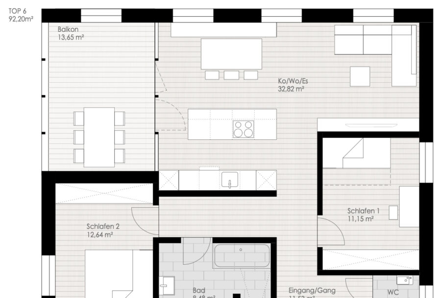 Grundriss - NEUBAU | 3 Zimmer-Wohnung | Bregenzerwald | Kauf